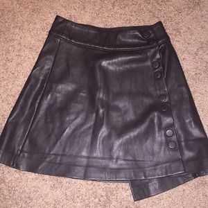 Zara leather mini skirt